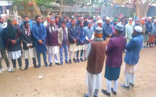 বাগমারায় শহিদ ওসমান হাদি গায়েবানা জানাজা অনুষ্ঠিত